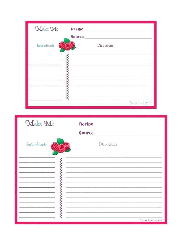 24 Visiting 5X7 Recipe Card Template For Word Photo with 5X7 Recipe Card Template For Word