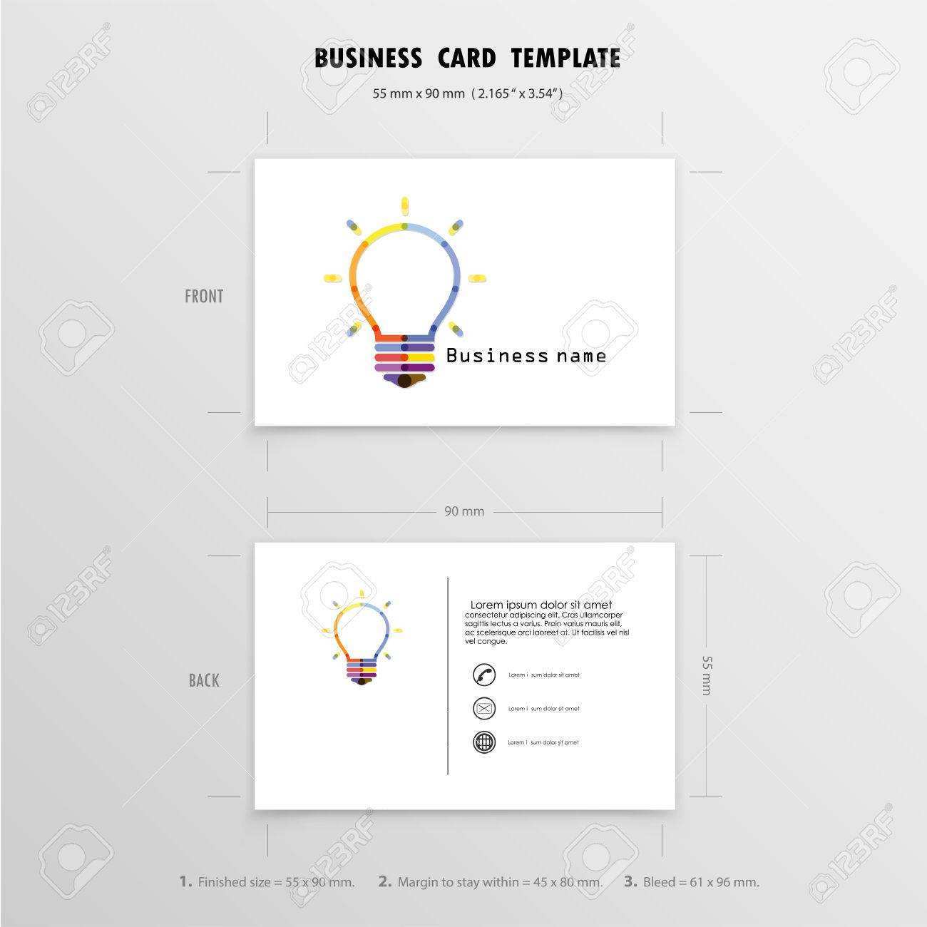 24 Visiting Business Card Size Template Vector Download for Business Card Size Template Vector