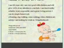24 Visiting Free Babysitting Templates Flyer in Word by Free Babysitting Templates Flyer