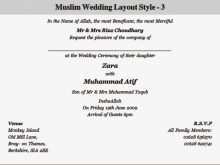 24 Visiting Wedding Card Templates Muslim Layouts with Wedding Card Templates Muslim