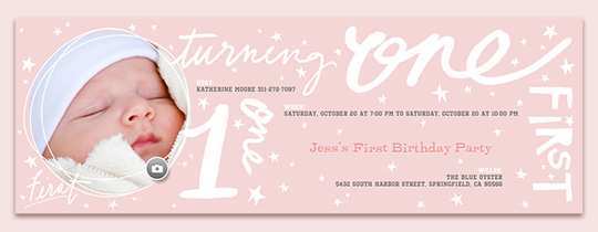 25 Adding 1St Birthday Card Template Word With Stunning Design with 1St Birthday Card Template Word