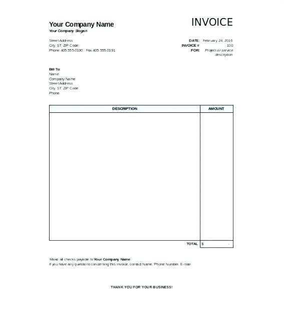 25 Adding Blank Invoice Format Excel in Word by Blank Invoice Format Excel