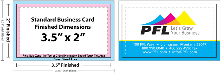 Standard Business Card Size Illustrator Template Cards Design Templates