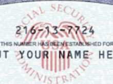 25 Blank Make A Social Security Card Template PSD File with Make A Social Security Card Template