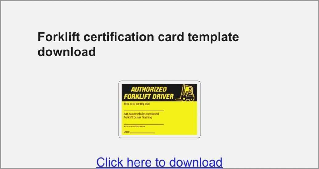 25 Create Forklift Certification Card Template Xls In Photoshop For Forklift Certification Card Template Xls Cards Design Templates