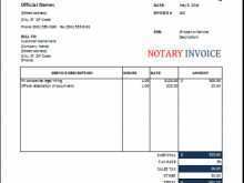25 Create Notary Invoice Template Free Formating for Notary Invoice Template Free