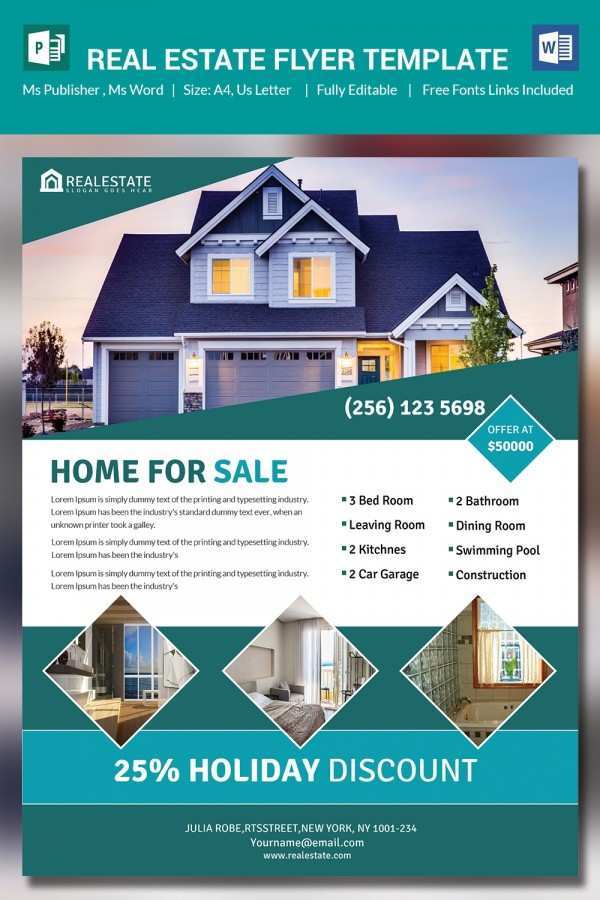 25 Create Real Estate Flyer Template Free Word Now with Real Estate Flyer Template Free Word