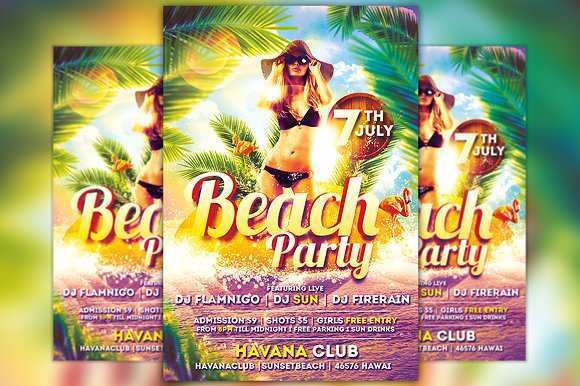 25 Creating Beach Party Flyer Template Download by Beach Party Flyer Template