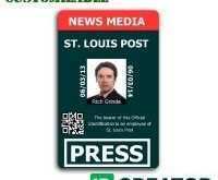 25 Creating Journalist Id Card Template With Stunning Design with Journalist Id Card Template