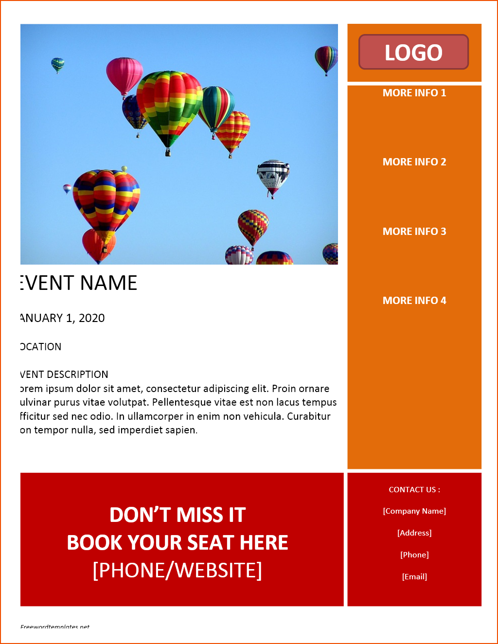 25 Creative Free Printable Flyer Templates Formating by Free Printable Flyer Templates