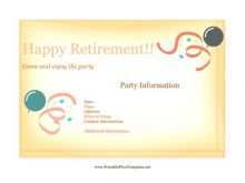 25 Creative Free Retirement Party Flyer Template Photo with Free Retirement Party Flyer Template
