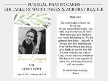 25 Creative Funeral Prayer Card Template For Word PSD File by Funeral Prayer Card Template For Word