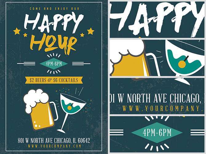 25 Creative Happy Hour Flyer Template Free With Happy Hour Flyer Template Free Cards Design Templates