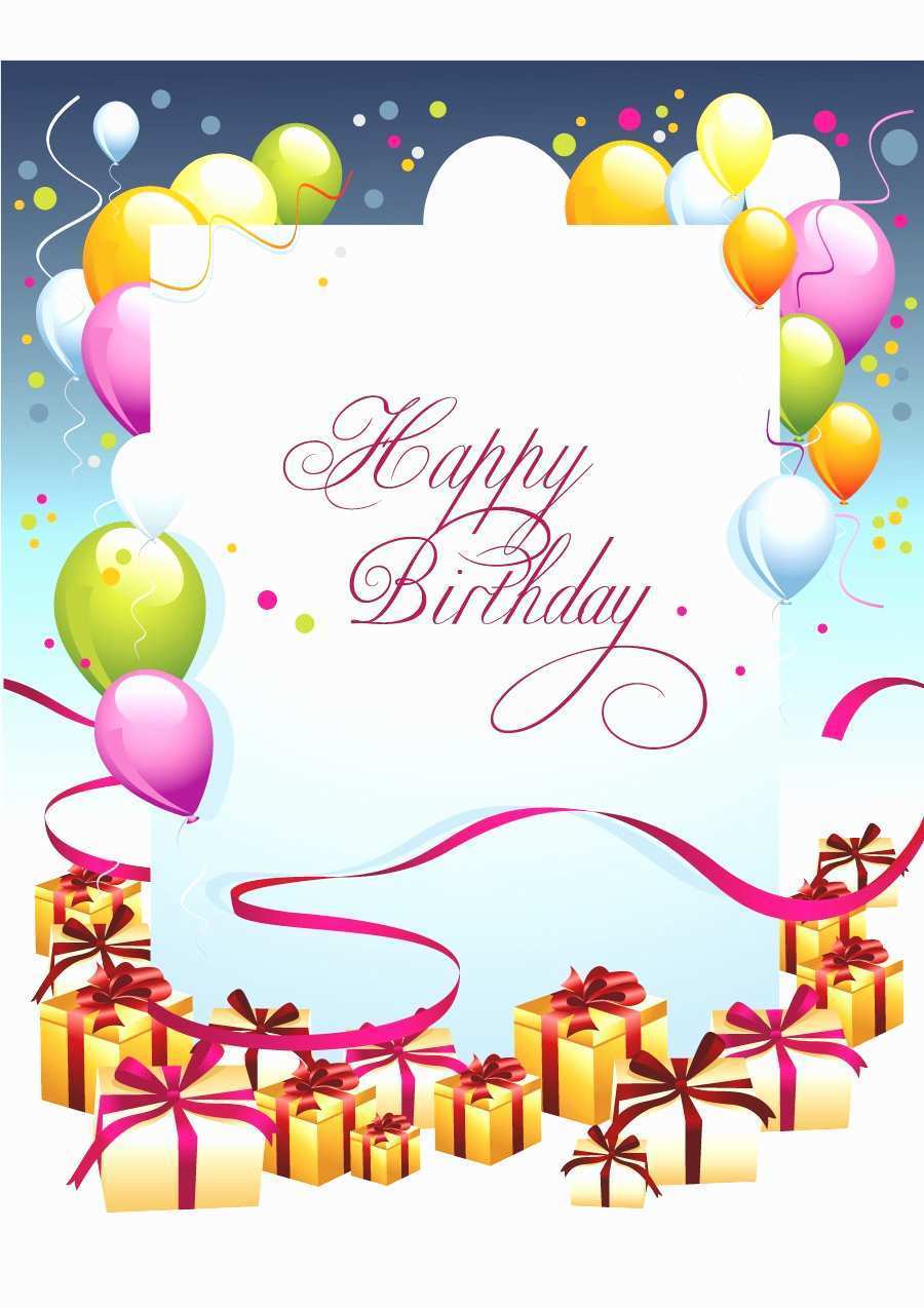 21 Customize Birthday Card Layout Microsoft Word Maker for For Microsoft Word Birthday Card Template