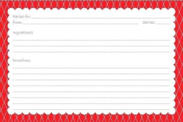 25 Customize Christmas Recipe Card Template Free Editable for Ms Word by Christmas Recipe Card Template Free Editable