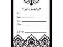 25 Customize Invitation Card Template Black And White Download with Invitation Card Template Black And White