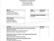 Invoice Template For A Contractor