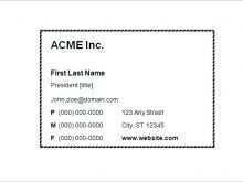 Avery Business Card Template For Publisher