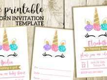 25 Customize Unicorn Invitation Card Template Free PSD File with Unicorn Invitation Card Template Free