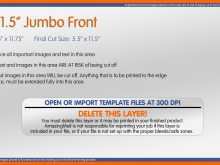 Jumbo Postcard Template Cards Design Templates