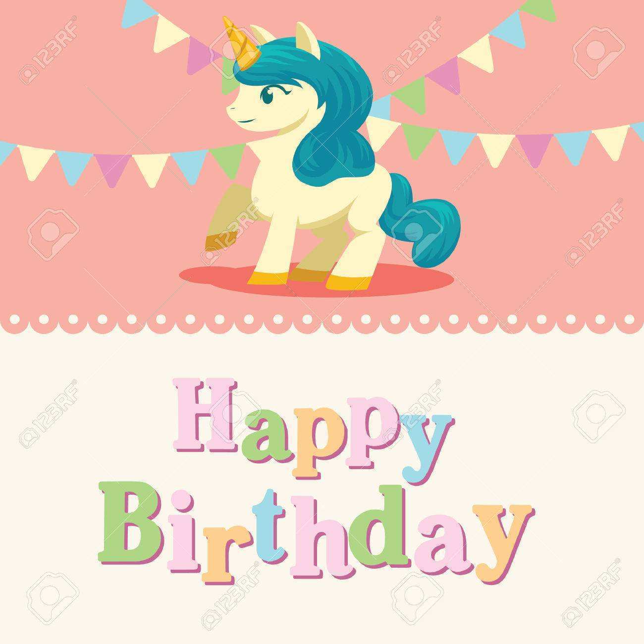 25 Free Birthday Card Template Unicorn Download with Birthday Card Template Unicorn