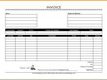 25 Free Blank Invoice Document Template for Ms Word by Blank Invoice Document Template