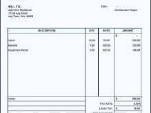25 Free Example Contractor Invoice Template for Ms Word with Example Contractor Invoice Template