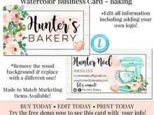 Bakery Business Card Template Free Download