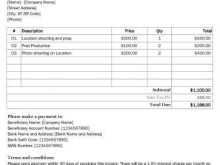 Invoice Template For Personal Assistant