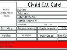 25 Free Printable Kid Id Card Template Free Download by Kid Id Card Template Free