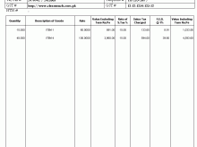 25 Free Printable Sales Tax Invoice Format Pakistan For Free with Sales Tax Invoice Format Pakistan