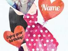 25 Printable Birthday Card Template For Girlfriend Photo with Birthday Card Template For Girlfriend