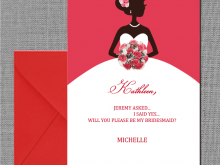 25 Printable Bridesmaid Card Template Free for Bridesmaid Card Template Free