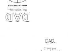 25 Printable Fathers Day Card Templates Login in Word for Fathers Day Card Templates Login