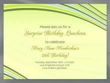 Invitation Card Lunch Sample