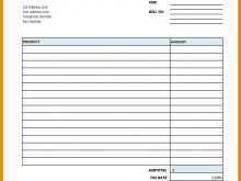 Sample Of Blank Invoice Forms