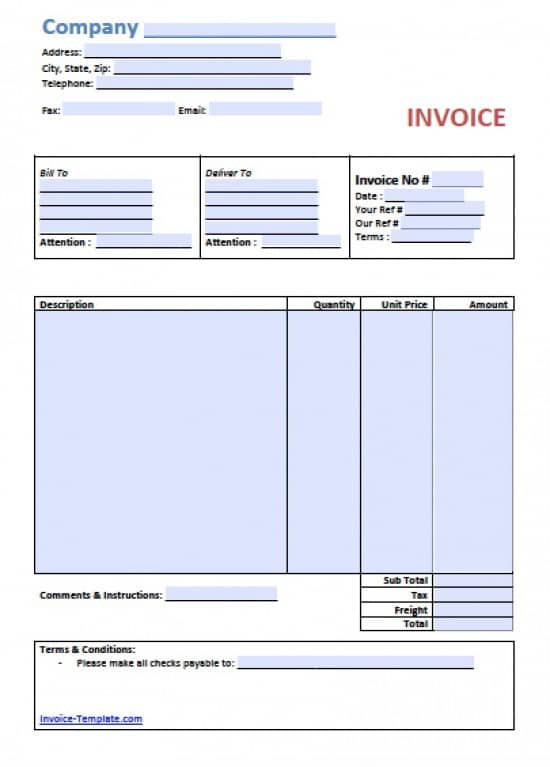 25 Report Basic Invoice Template Now for Basic Invoice Template