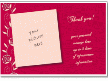Birthday Thank You Card Template Word