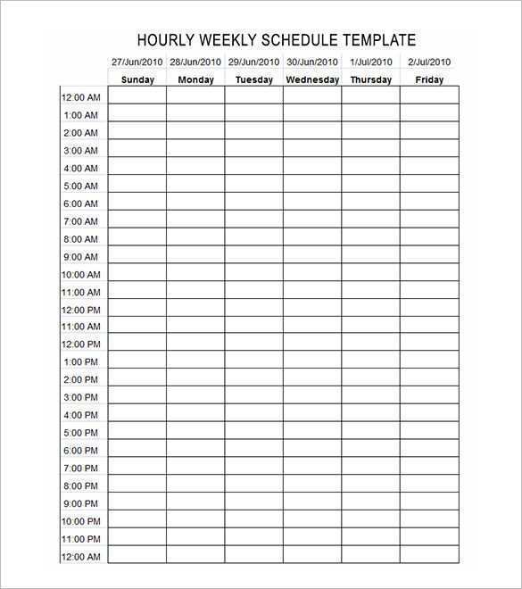 25 Report Class Schedule Template Numbers for Ms Word with Class Schedule Template Numbers