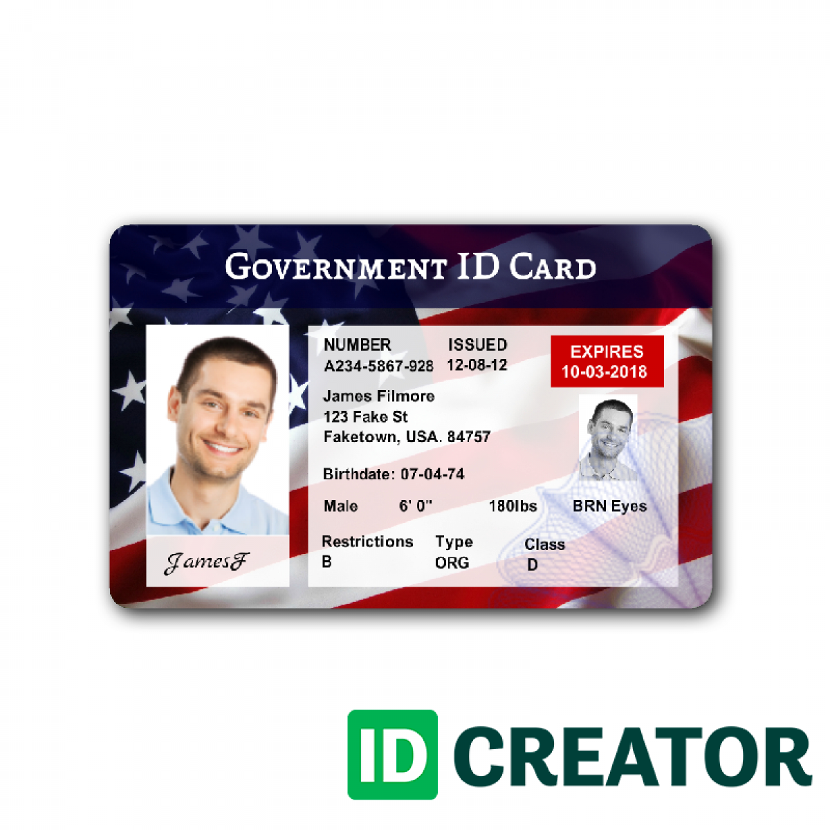 25 Standard American Id Card Template in Word by American Id Card Template