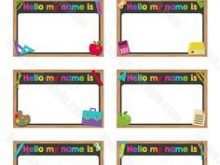 25 Standard Name Cards Template For Preschool Templates for Name Cards Template For Preschool