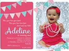 25 The Best 1 Year Old Birthday Card Templates With Stunning Design by 1 Year Old Birthday Card Templates
