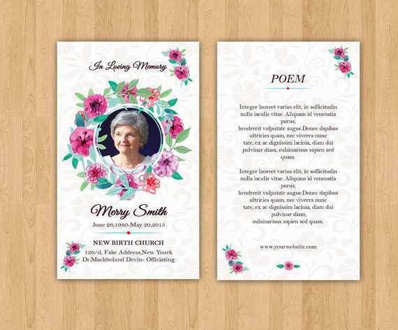 25 The Best Funeral Prayer Card Template For Word For Free by Funeral Prayer Card Template For Word