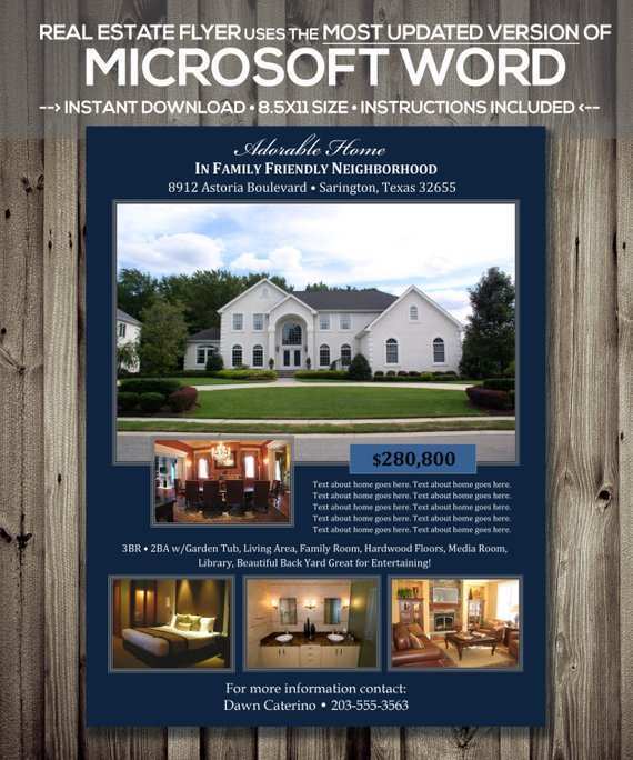 25 The Best Microsoft Word Real Estate Flyer Template Photo by Microsoft Word Real Estate Flyer Template