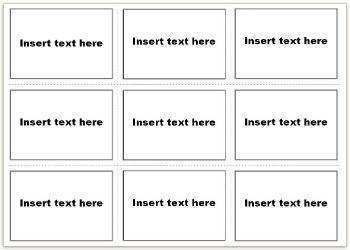25 Visiting Flash Card Template For Word 2013 With Stunning Design with Flash Card Template For Word 2013