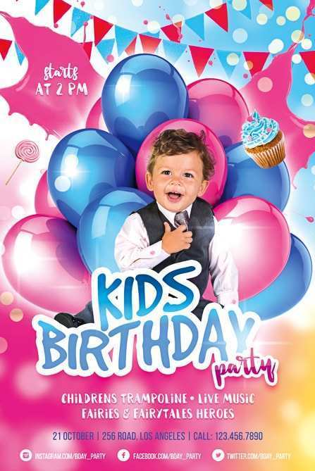 26 Adding Birthday Party Flyer Template Photo by Birthday Party Flyer Template