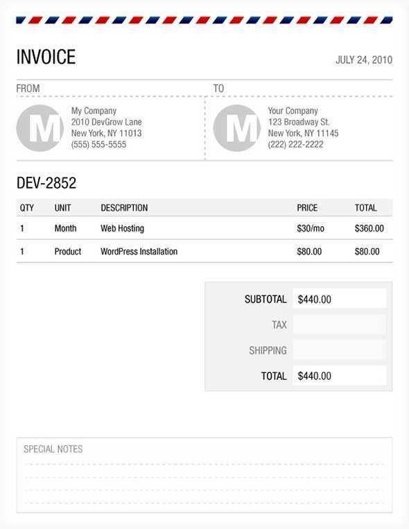26 Blank Company Invoice Template Psd in Word for Company Invoice Template Psd