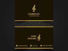 26 Blank Name Card Template Music in Word for Name Card Template Music