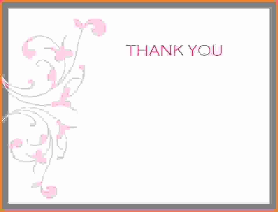 26 Blank Thank You Card Template Free For Word For Free for Thank You Card Template Free For Word