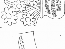 Mothers Day Card Template Flower